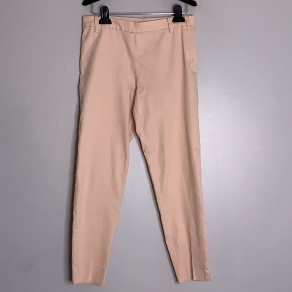 H&M Soft Pink straight Skinny trouser Pants women’s size 8 classic cut - Picture 1 of 5